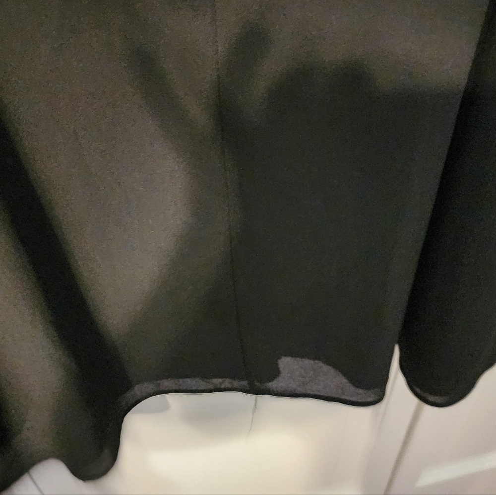Elegant Black Chiffon Lace Accebts Black Party Dress. Classic. Flattering. 14 - Picture 10 of 11